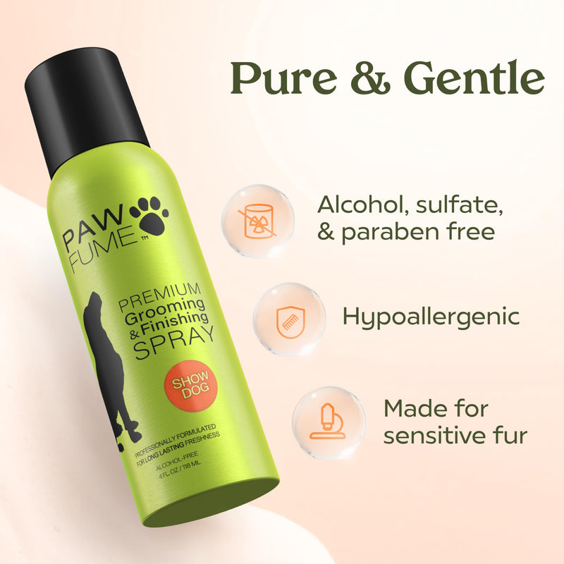 PAWFUME Grooming Dog Spray (Show Dog) + Ear Cleaner for Dogs + Moisturizing Dog Spray Lotion