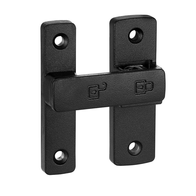 Matte Black Barn Door Latches,180 Degree Gate Lock,Flip Gate Latches Hardware,Zinc Alloy Door Lock Latch, Pet Lock,Door Security Door Latch Lock for Cabinets,Bathroom, Barn & Garden Matte Black_180 Degree 1