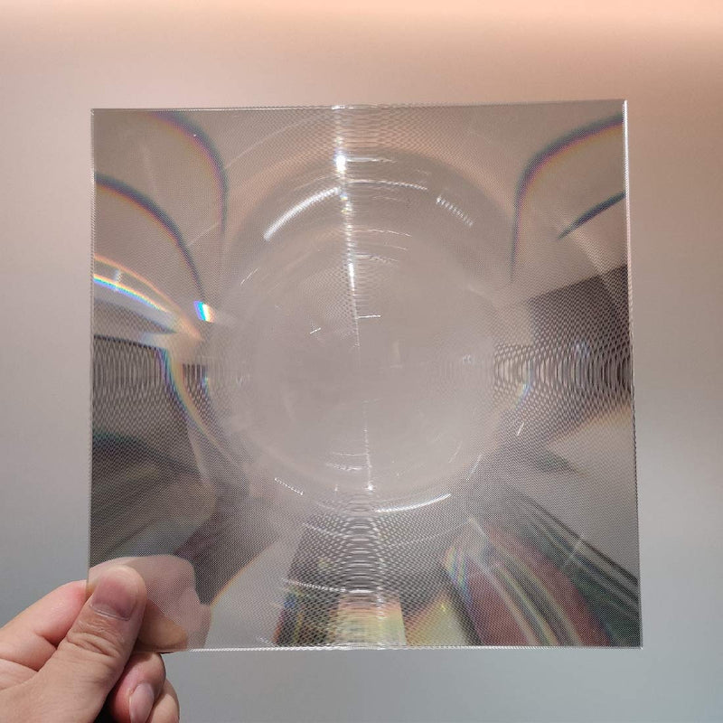 Fresnel Lens Magnifier, 200x200mm, Focal Length 210mm, Acrylic Lens (not Glass), for Physics Classroom, Solar Heating, Magnifiying, Fire Starter. (Focal Length 210mm)