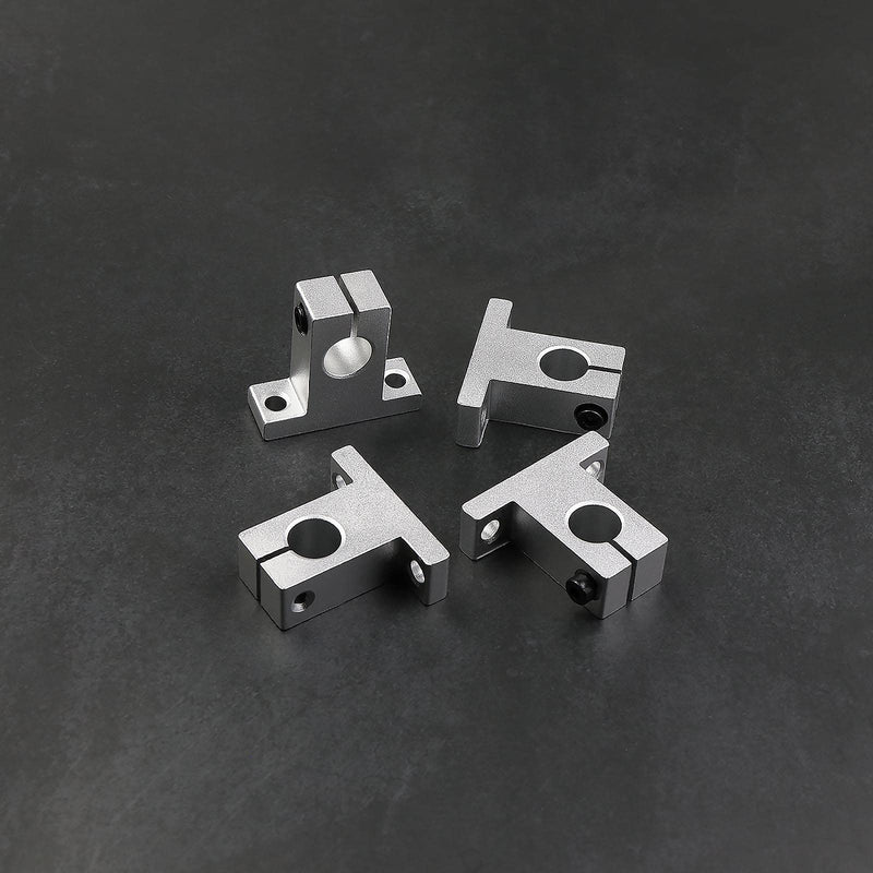 SING F LTD 4pcs SK20 Linear Shaft Support Bracket Mount 20mm CNC Linear Motion Ball Slide Units Rail Support Guide Shaft Bearing for 3D Printer Multi-axis Machine