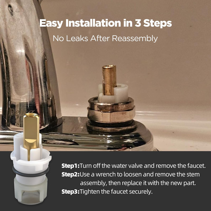 Faucet Repair Kit RP25513 - Replacement for Delta 2-Pack Stem Assembly with RP24096 Cartridge, RP4993 Seats & Springs, for Two-Handle Bathroom, Tub, and Shower Faucets(FC-01)