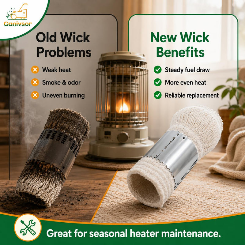Ganivsor AW500 Wick for Kerosene Heat MfrPartNo AW-500 American Wick Fits Many Perfection Models