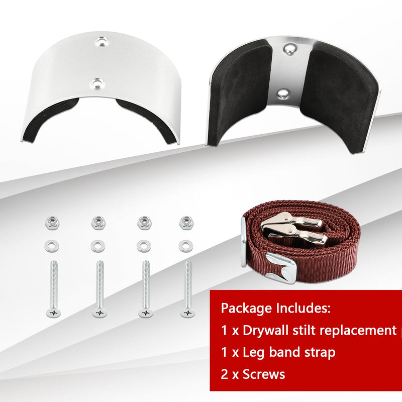 Red Drywall Stilt Replacement Parts, Universal Stilt Accessories Kit, Easy Use Leg Band-Pair
