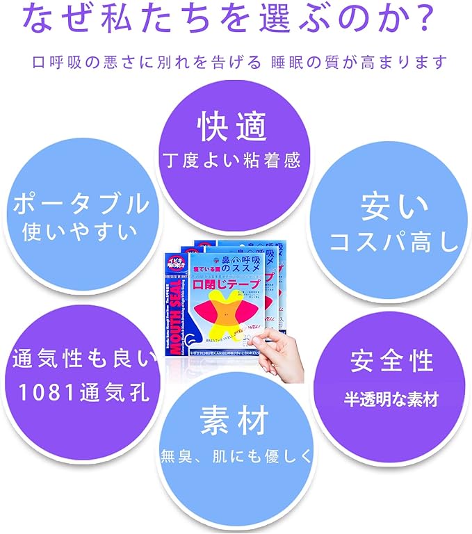 (240 times) Hosfaton Anti-snoring goods Anti-snoring tape Mouth-closing tape Reduces snoring Promotes nasal breathing Improves sleep quality Nasal expansion tape Prevents dry throat and improves bad breath Mouth tape - NewNest Australia