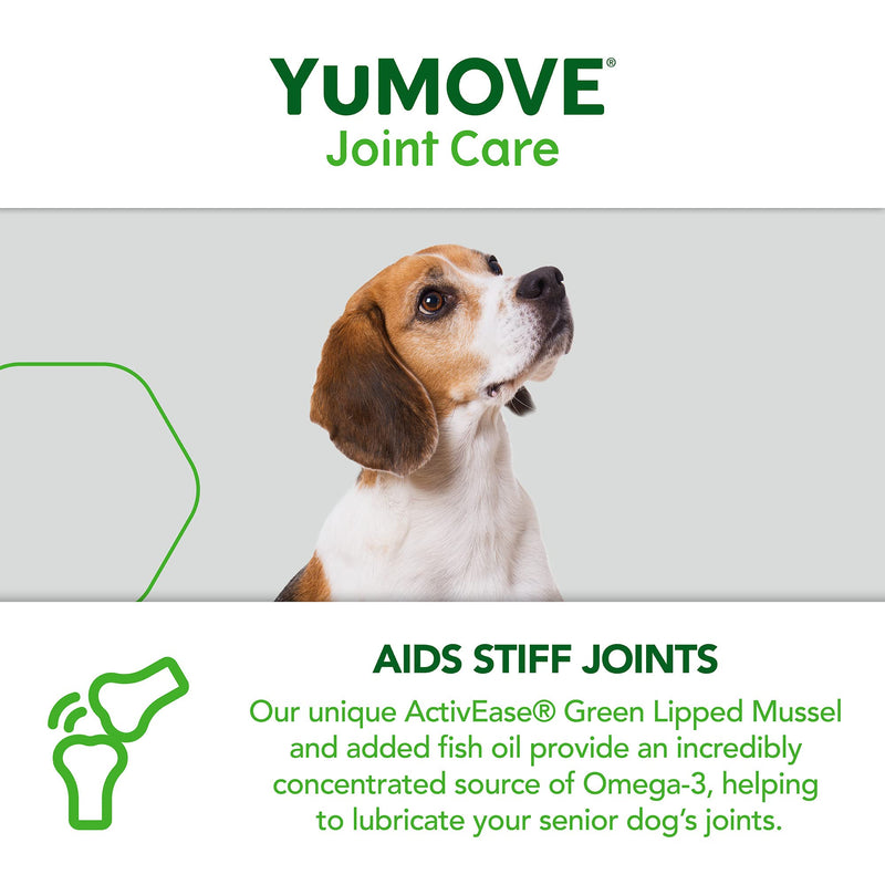 YuMOVE Senior Dog | Hip and Joint Supplement for Stiff Adult Dogs with Glucosamine, Chondroitin, Green Lipped Mussel | 9 years and older | 240 tablets 240 compresses - PawsPlanet Australia