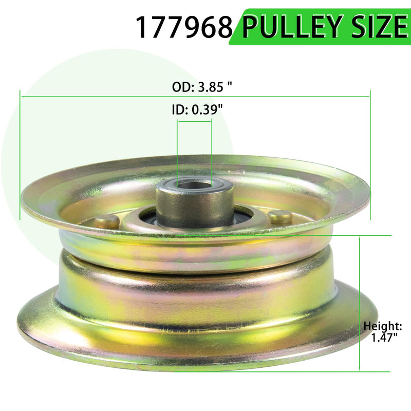532196106 Idler Pulley with Idler Pulley 532177968 592855001/598559101 A99 Belt Replaces 196106 Idler Pulley Craftsman, Idler Pulley 532177968, 197379, 496106, 5321961-06, Oregon 34-901