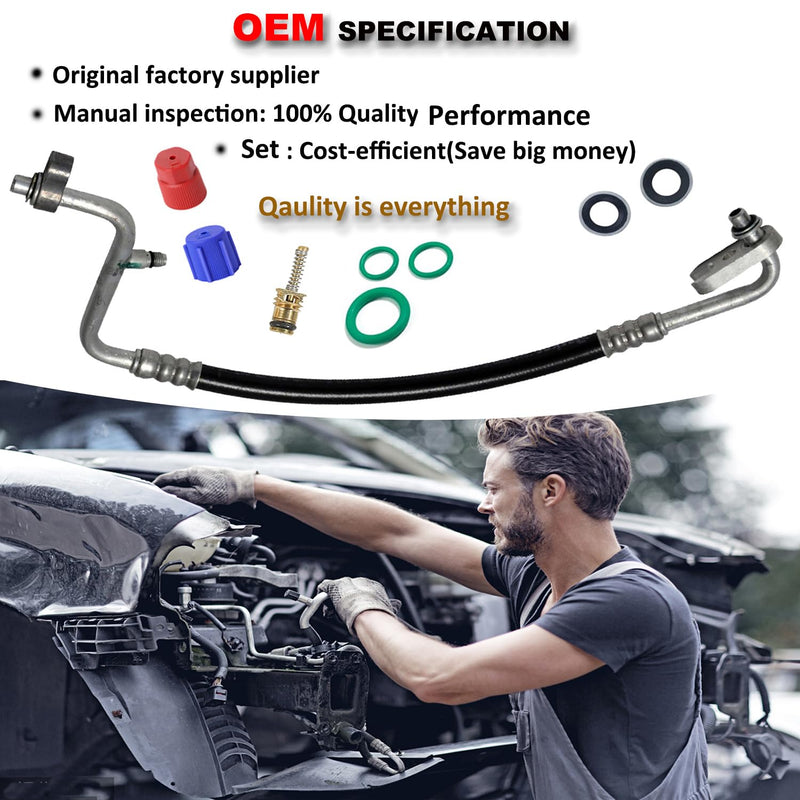 Lucstar 286 PCS Car A/C Caps, R12 R134a Air Conditioning Service System Charging Port Caps, Fuel Pressure Relief Valve Cap, Presta Schrader Valve Cap, AC Low/High Pressure Port Cap Auto Replacement 286PCS