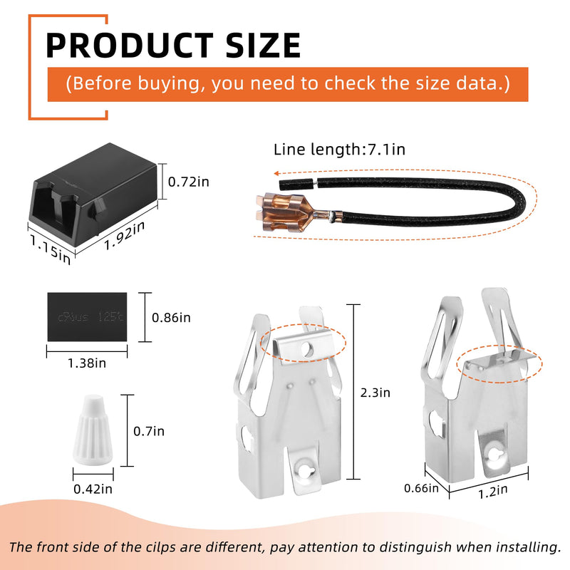 330031 Surface Element Receptacle Kit/330031 Range Burner Compatible for Whirl-Pool Ken-More Cro-sley May-tag Kithcen-aid etc Stove,Replaces AP3075808 PS340571 EAP340571 3374 by MIFLUS-4 Packs