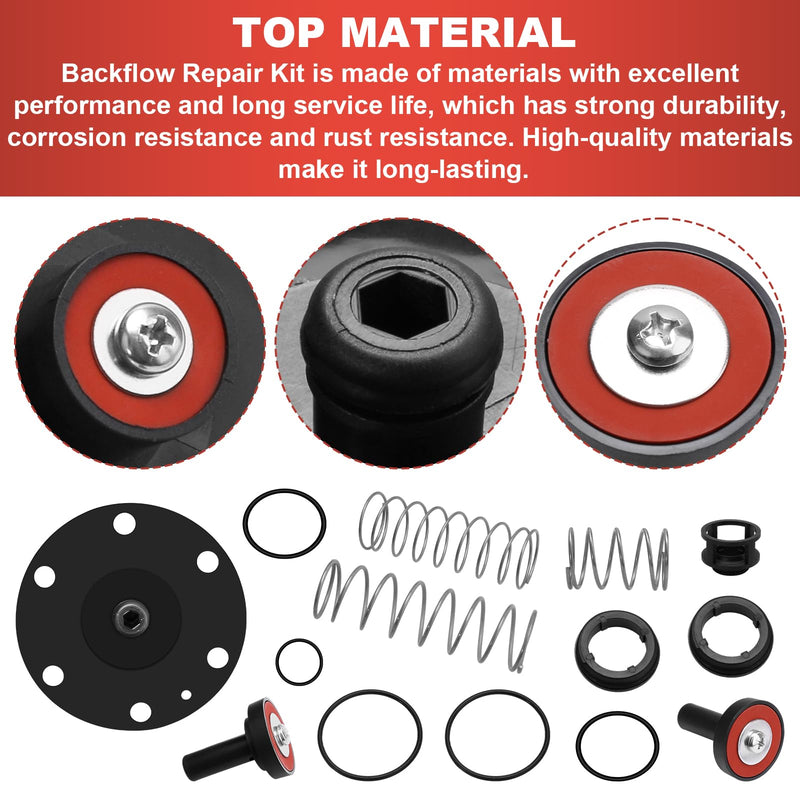 3/4"-1" Complete Backflow Repair Kit Fits for Wilkins Zurn Backflow Preventer Models 975XL & 975XL2 Repair Rebuild Kit/Complete Poppets, Seat Repair Kit