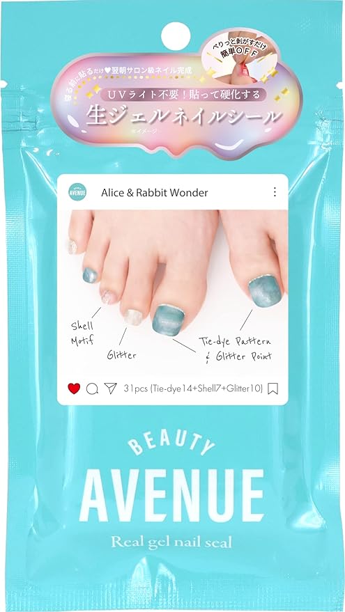 BEAUTYAVENUE Foot 31pcs Oval (Alice & Rabbit Wonder) - NewNest Australia