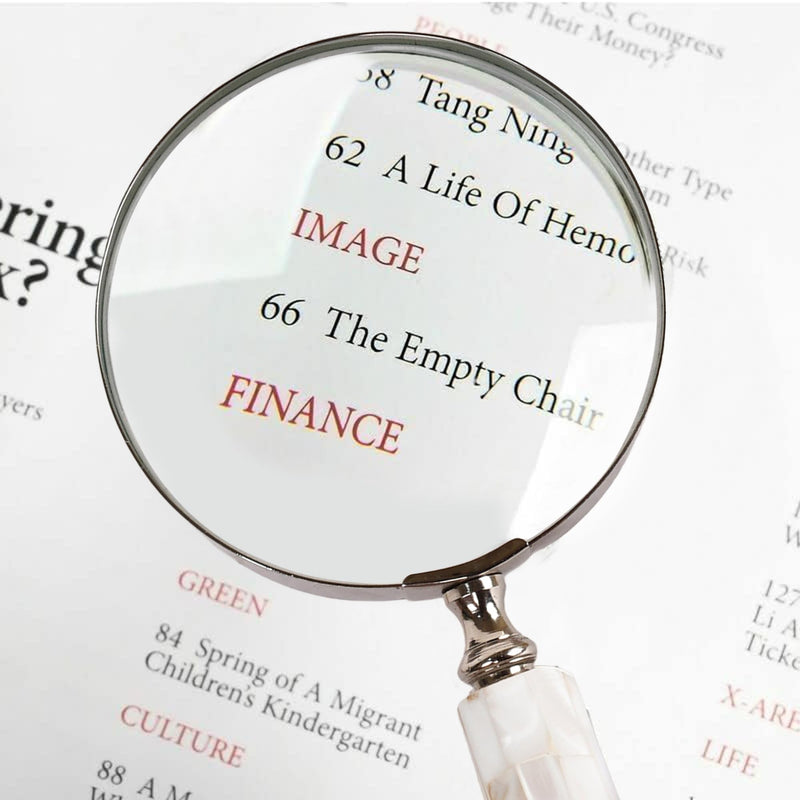 Magnifying Glass with Mother of Pearl Handle, Handheld 10x Magnifying Glass Lens, Antique Magnifier, Reading, Inspection, Coin & Stamp, Astrologer, Low Sight Elderly, Collectible Décor Gift 4" Lens