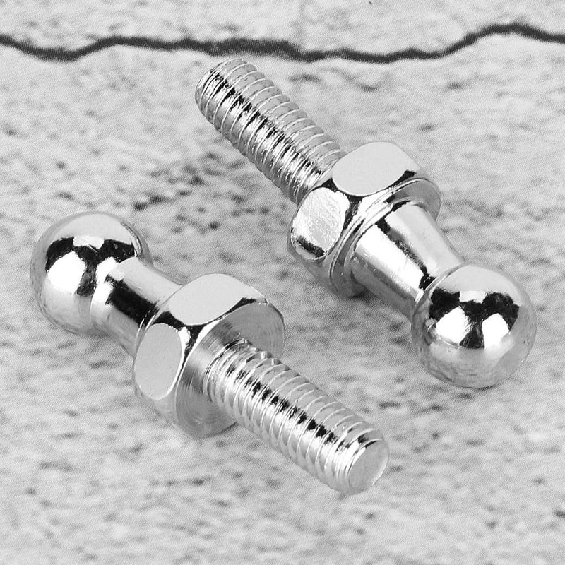 2Pcs Ball Stud Bolt, CNC Aluminium Alloy Ball Stud Bolt for Gas Struts Ball Ended Bonnet (M6) M6