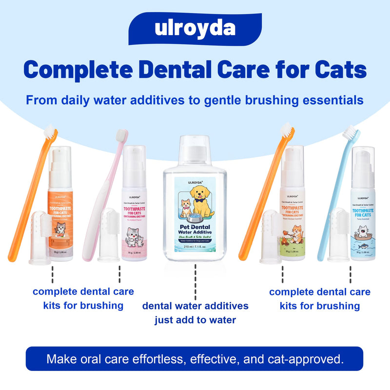 Pet Dental Water Additive for Dogs & Cats - Better Alternative to Dog Dental Spray & Brushing - Dual Enzyme & Probiotic Teeth Cleaner - Reduces Plaque & Tartar, Freshens Breath - 7.1 FL OZ