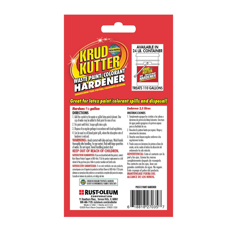 Krud Kutter PH3512-12PK Waste Paint Hardener Crystals, 3.5 oz, Cream, 12 Pack 3.5 Fl Oz (Pack of 12)