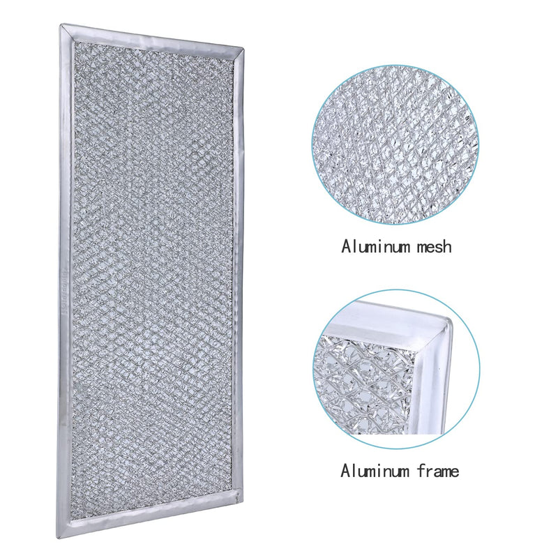 Grease Filter Replacement for Whirlpool Microwave WMH31017AS WMH31017HZ WMH31017FS WMH32519HZ WMH32519CS WMH32519HZ WMH53520CS WMH53521HZ.(2 Pack) 2