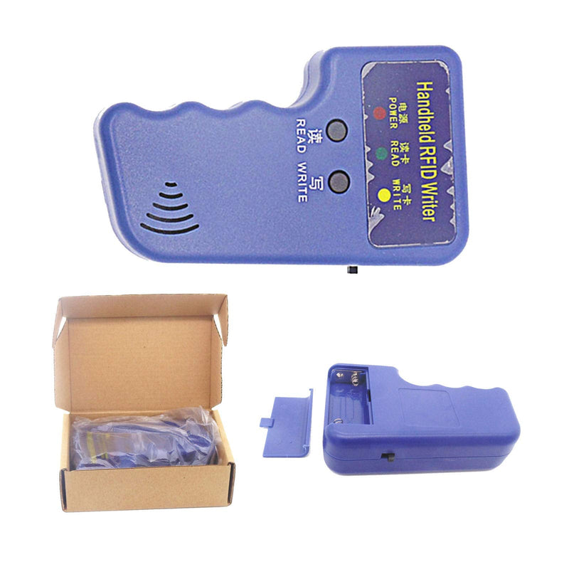 Handheld 125khz Copier RFID Smart ID Card Duplicator Used for T5577 or EM4305+5pcs T5577 NO.3 Keychains +5 T5577 3M Sticker Coins - NewNest Australia