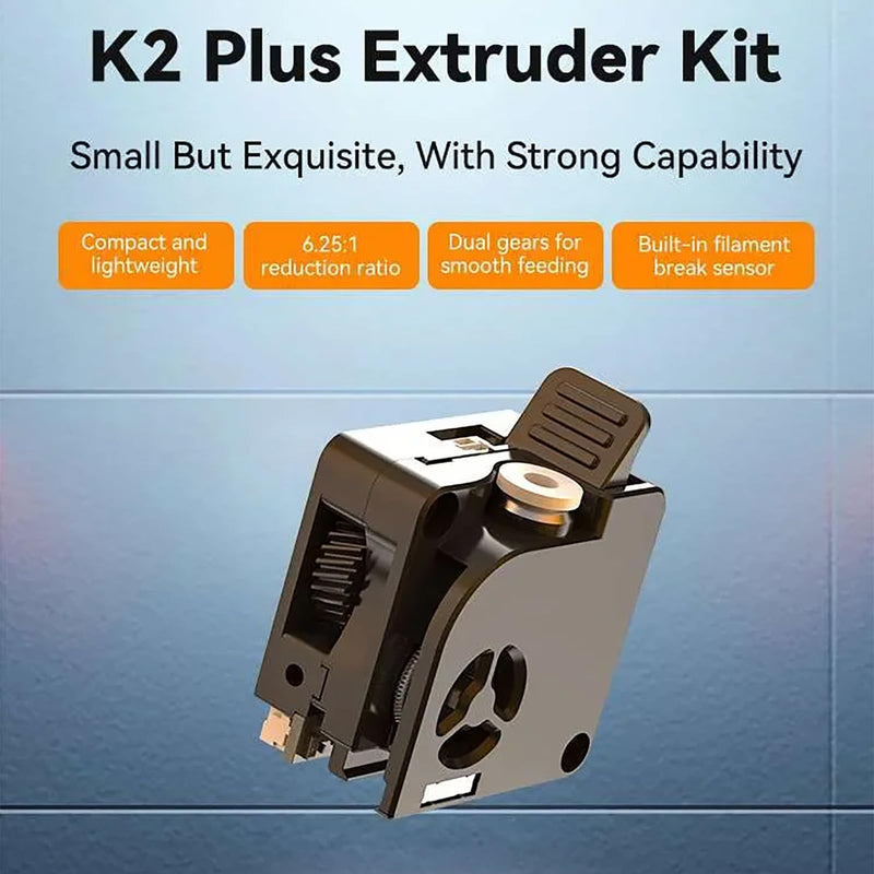 Creality K2 Plus Extruder Kit, Dual Gear Direct Drive Upgrade with Filament Break Sensor, High Ratio 6.25:1, Compatible with K2 Plus, K2, K2 Pro 3D Printer