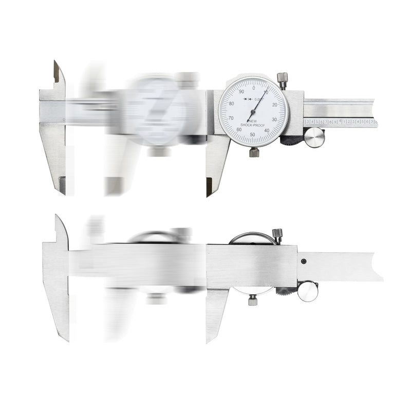 TEXALAN(R) 0-6" 4 Way Dial Caliper .001" Shock Proof Imperial Stainless Steel