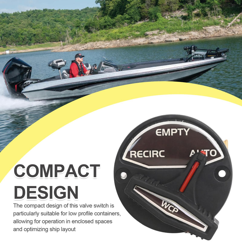 5900006 RK3-BW Valve Handle Valve Switch Actuator, Replacement for Ranger Boats Livewell Control Cable Lever Compatible for Actuator System V3 Series