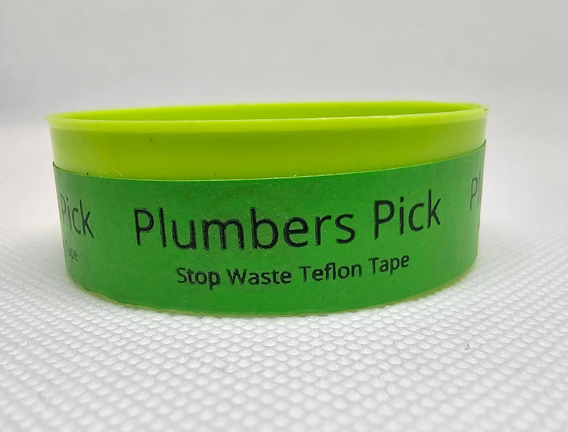 2 Rolls 1/4 Inch Teflon Tape, Pipe Sealant, Water Pipe Tape for Hot and Cold Pipes, PTFE Teflon Thread Sealant Tape, Yellow
