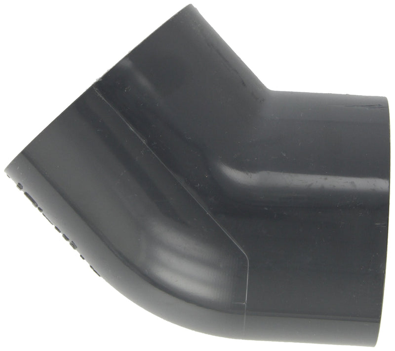 Spears 817 Series PVC Pipe Fitting, 45 Degree Elbow, Schedule 80, 3" Socket