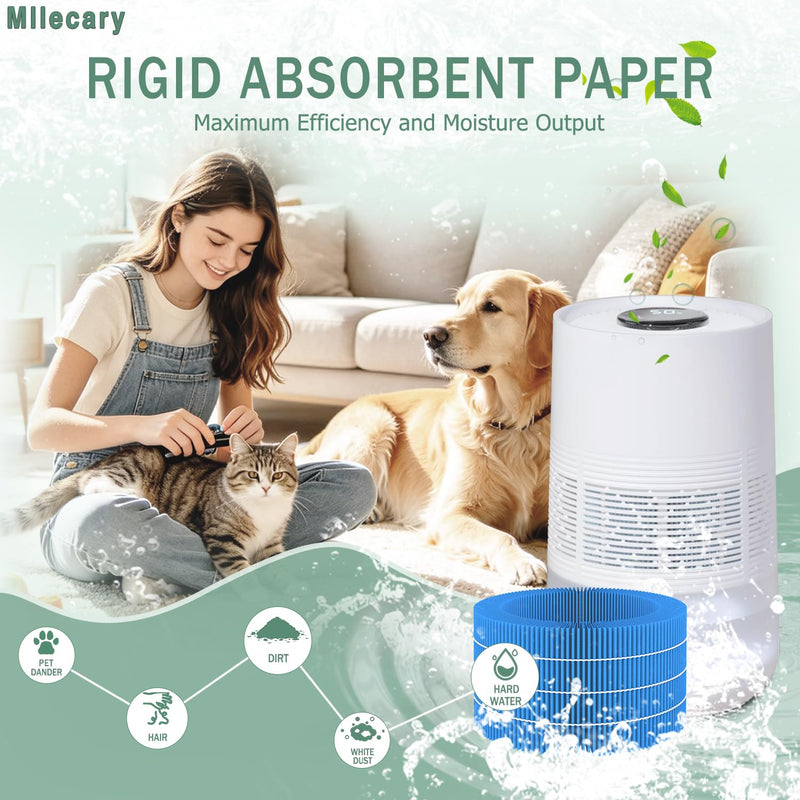 H35i Humidifier Wick Filter Replacement, Compatible with Blueair Dreamwell H35i Premium Smart Humidifier 3.5L, 4 Pack