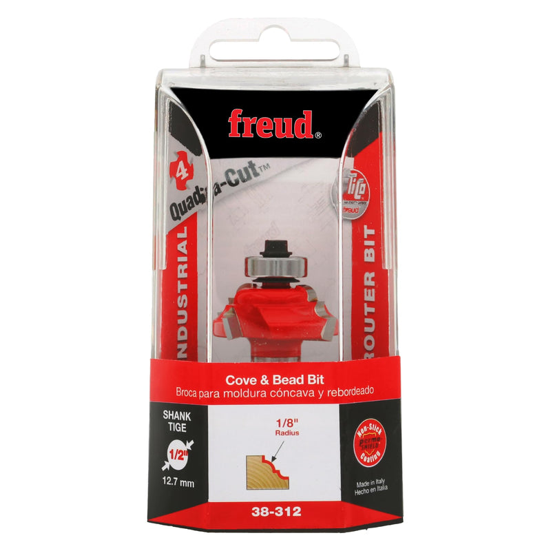 Freud 38-312: 1-5/32" (Dia.) Cove & Bead Bit with 1/2" Shank