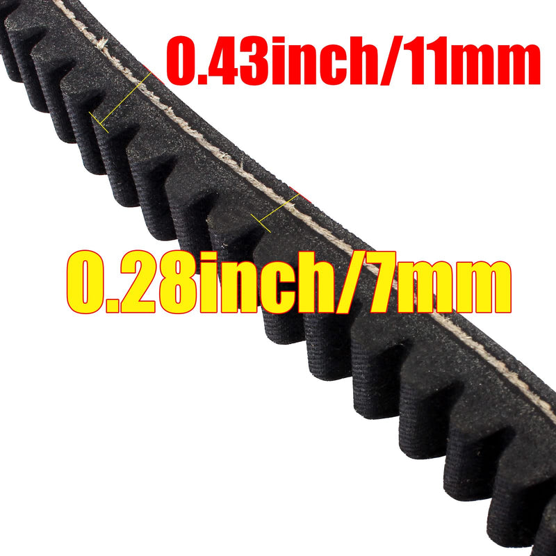 3 PCS Drive Belt Compatible with Manco 285 286 485 486 606 Go Kart Baja Blaster BB65 Dune DN65 Sand Dog SD65 Trax TX65 196cc 6.5HP American Sportworks 136cc 208cc Marauder Black Widow Fox LXT