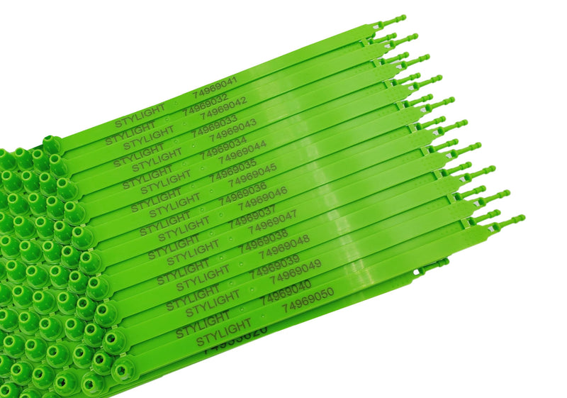 100 Truck Seals, Shipping Seals, Plastic Seals, Security Seal, Tamper Evident Seal, Numbered Seal (100, Green) 100