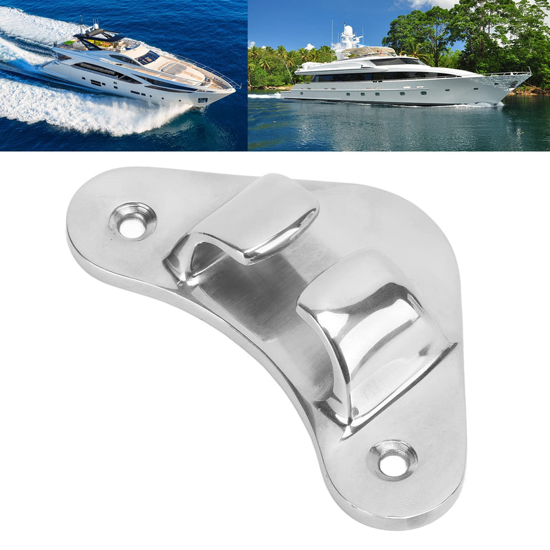 KIMISS Bow Chock, Boat Fairlead Stainless Steel Finely Polished Straight Bow Cleat Line Chock for Ship Yacht Boats