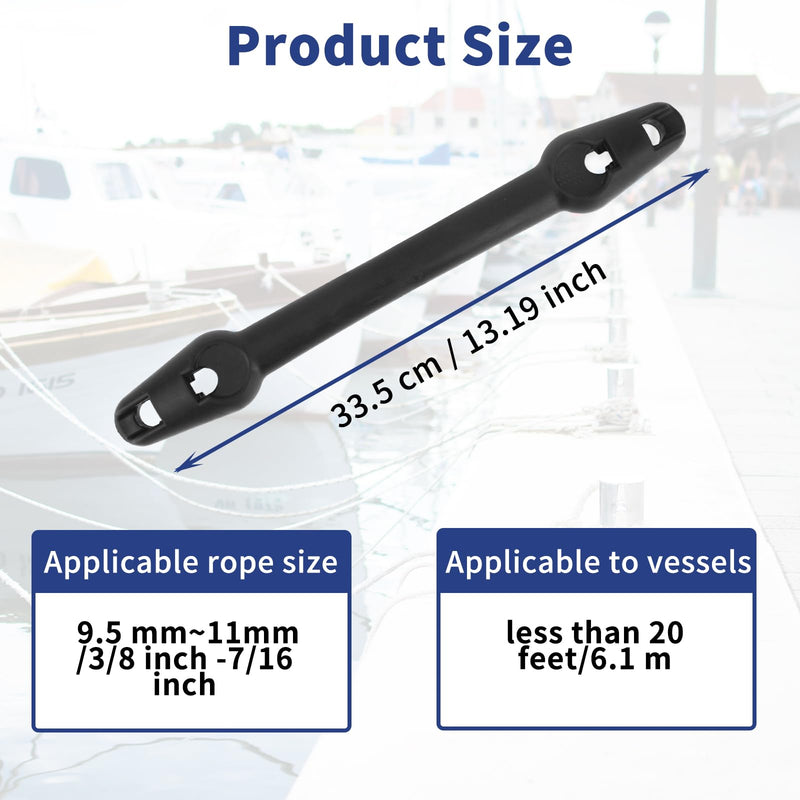 2pcs Boat Mooring Snubber, Heavy-Duty Boat Mooring Snubber Dock Line Accessories Anti-Slip Design Whips with Raised Points Fit for 3/8" - 7/16" (9.5-11mm)