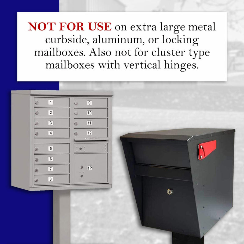 Mail Chime Mailbox Notification System – Mailbox Signal with Wireless Transmitter & Audible Arrival Alert Receiver with Bright LED Light