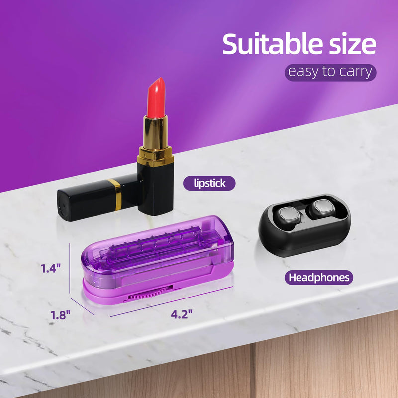 DUBSTAR Pill Cutter Splitter for Small and Tiny Pills, Multiple Pill Cutters for Small or Large Pills, Adjustable Pill Splitter with Centering Device and Blade Guard for Multi Tablets (Purple) Purple