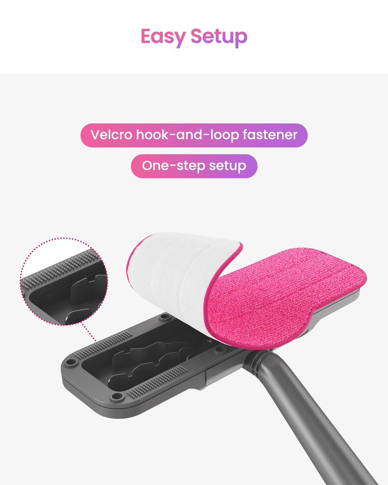 schenley 6-Pack Microfiber Pads Steam Mop Cleaner, Washable and Reusable Replacement Mop Pads, Accessories Compatible Steam Mop