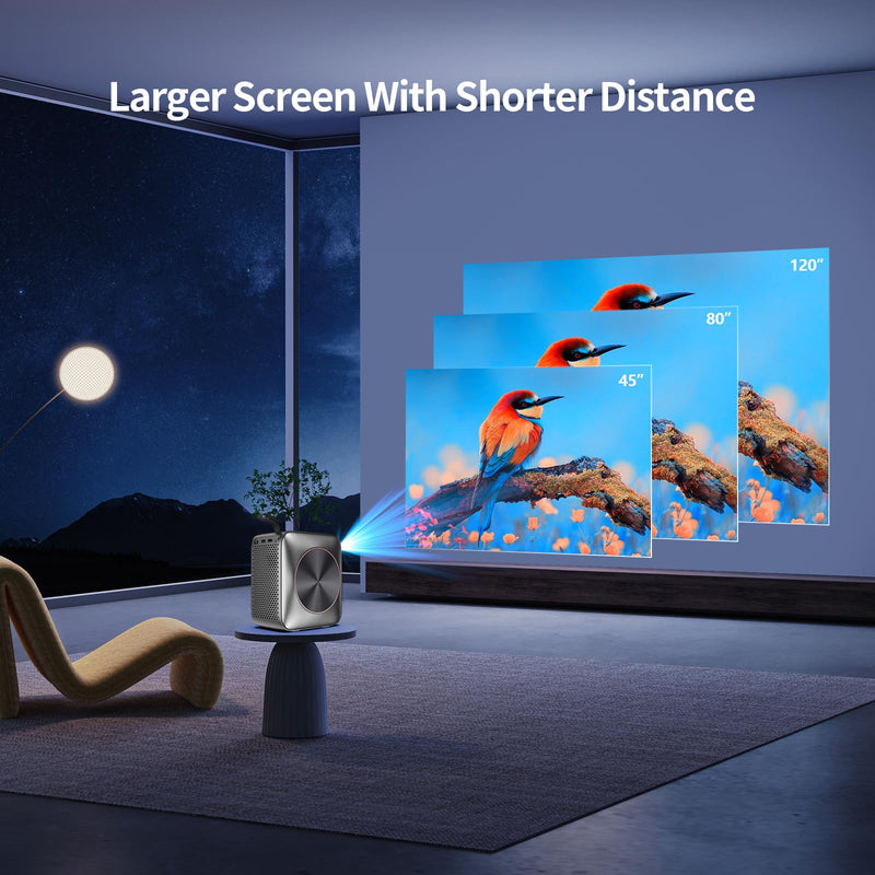 Auto Focus Projector, Native 1080P Projector 4K Supported, 5G WIFI FHD LCD Projector, Bluetooth 5.2, Smart Projector, Smart Home Movie Projector