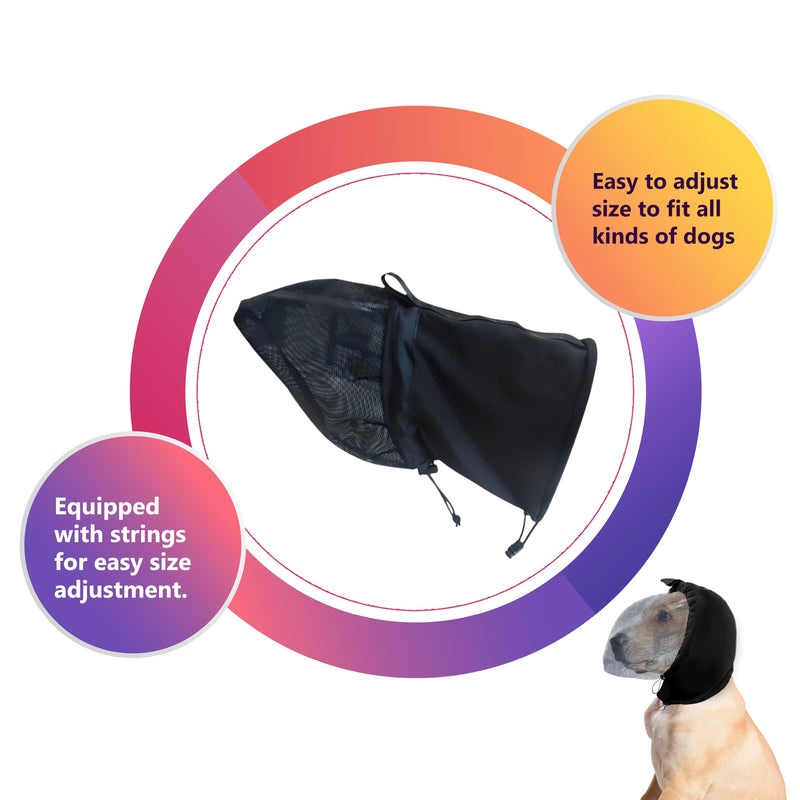 LeongLzt Field Guard Dog Face Guard Head Net Mesh Protector Small - PawsPlanet Australia
