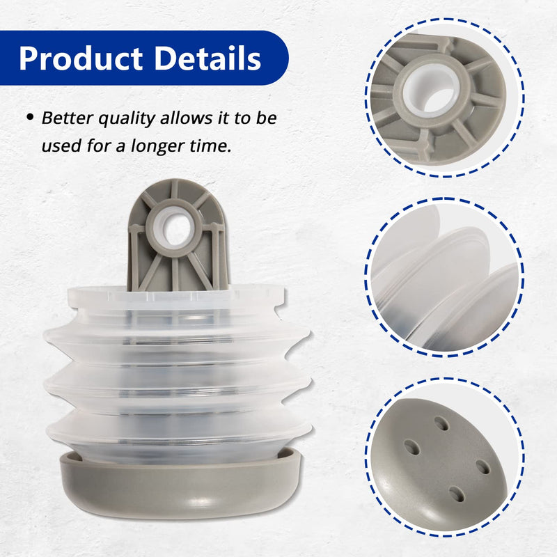 385230980 Pump Bellow Kit Toilet Pump Bellows S/T Pump Kit for Dometic/Sealand VG & VHT Series, Vacuflush S, J, T Series Discharge Pump, Including Bushing and Bolt