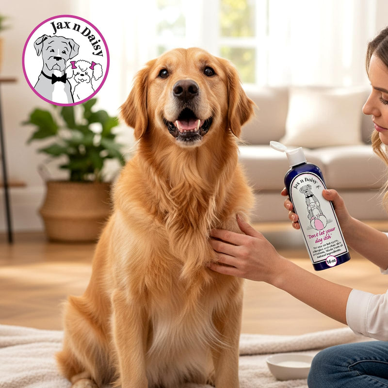 Jax N Daisy Don’t Let Your Dog Itch Lotion, 16 oz – Itch Relief for Dogs, Anti-Itch Skin Soother & Grooming Care Dog Lotion Itch relief 16oz