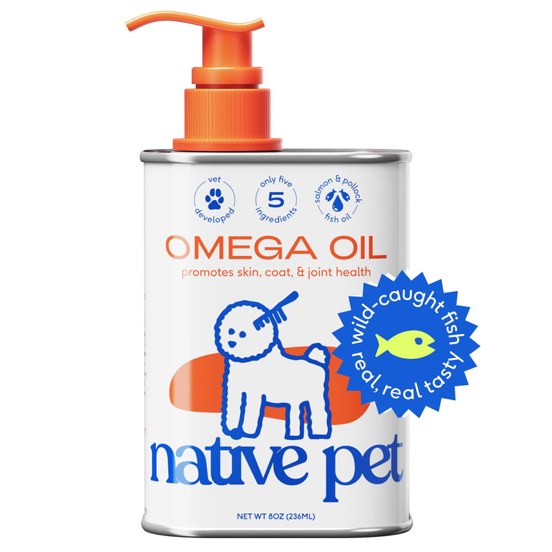 Native Pet Omega Oil for Dogs (8 oz.) & Probiotic for Dogs (4.1 oz.) - PawsPlanet Australia
