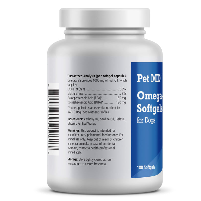 Pet MD Omega 3 Fish Oil Soft Gels & Wrap A Pill Peanut Butter Flavored Pill Paste