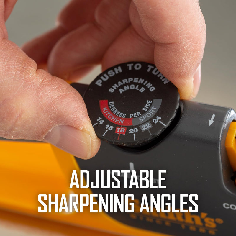 Smiths Adjustable Manual Knife Sharpener Gray/Yellow S-50264 50264
