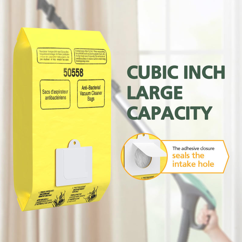 15 Pack Canister Vacuum Cleaner Bags Compatible with Kenmore Canister Type C/Q 5055, 50555, 50557, 50558 and Type C-5, C-18, 53292, 200 Series, 400 Series, 600 Series, 700 Series, 800 Series Vacuum 15 Pack