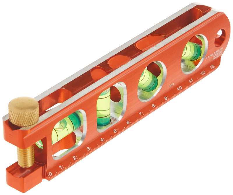 Swanson Tool Co TL041M 6 Inch Savage Magnetic Billet Torpedo Level with Brass Pipe Clamp, 6 Inches and 15 Centimeters Orange - NewNest Australia