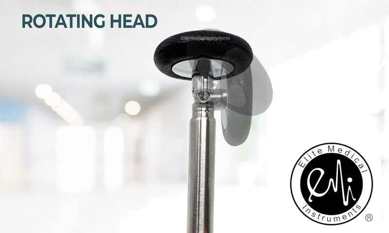 Telescopic Babinski Medical Reflex Hammer by Elite Medical Instruments - Adjustable Length from 7 inches to 15 inches