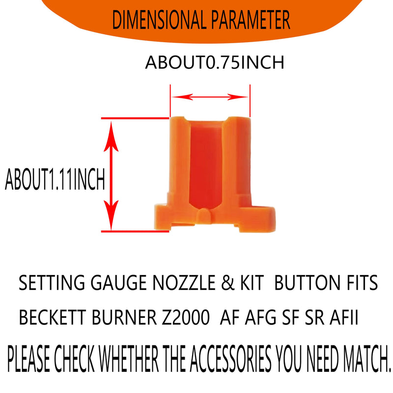 lrnyso Replacement Gauge Nozzle Electrode Kit Z2000 button fits Beckett Burner AF AFG SF SR AFII