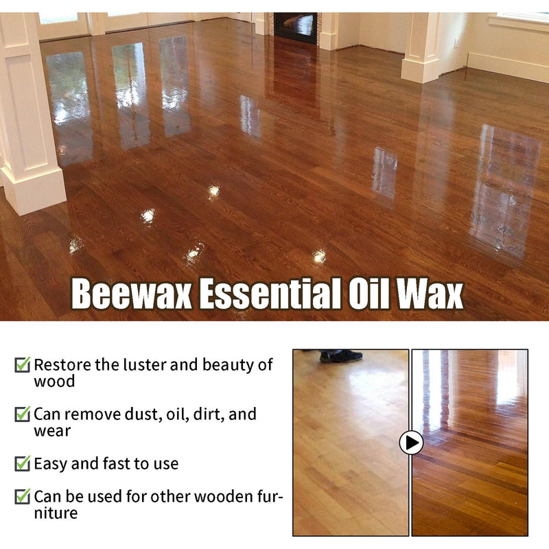 3PC Natural Micro-Molecularized Beeswax Spray,Beeswax Furniture Polish Spray,Original Beeswax Furniture Polish,Beeswax Spray Cleaner,Furniture Beeswax Spray(120ml+Sponge+Cloth)