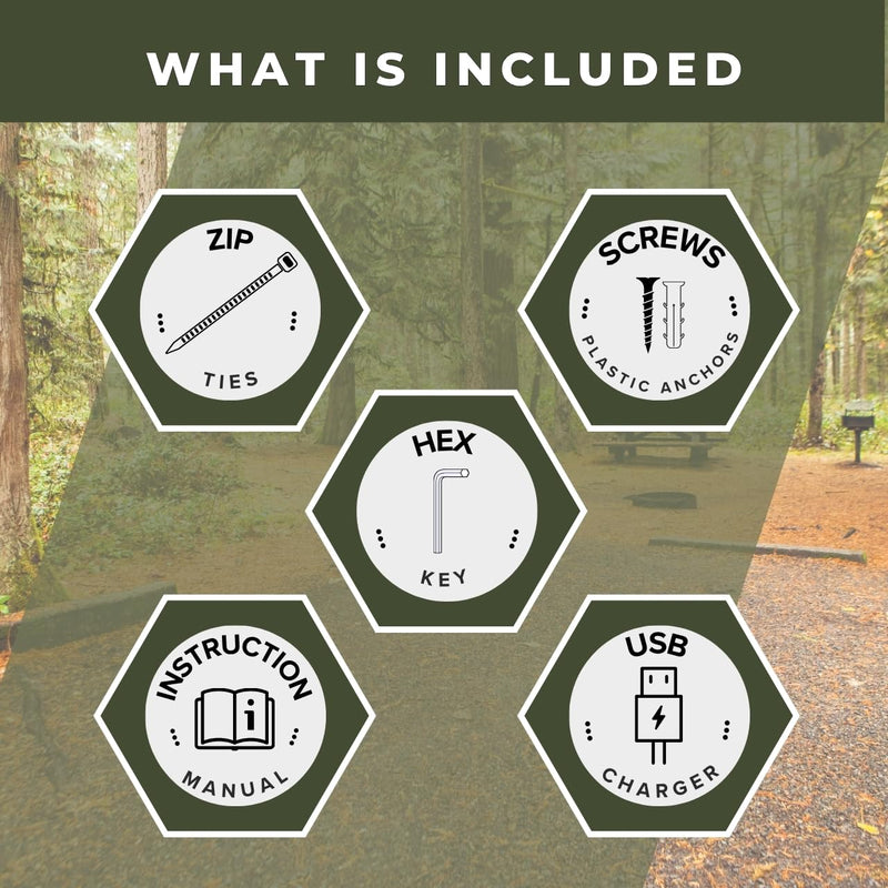 Tactiko Wire Trip Perimeter Alarm 2.0, 129 dB Rechargeable Perimeter – 80ft Kevlar Tripwire, Solar/USB, Weatherproof, Bear Deterrent for Camping, Property, Home Security (2 Pack) 2 Pack