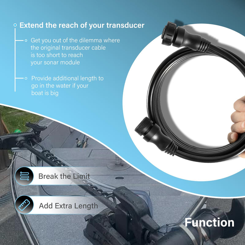 010-12855-00 10-Feet 21-pin Panoptix LiveScope Transducer Extension Cable for Garmin GLS 10 Sonar Module, Panoptix LiveScope™ System, LVS32/ LVS32-TH/LVS34 Transducer, LiveScope XR/XR LVS62
