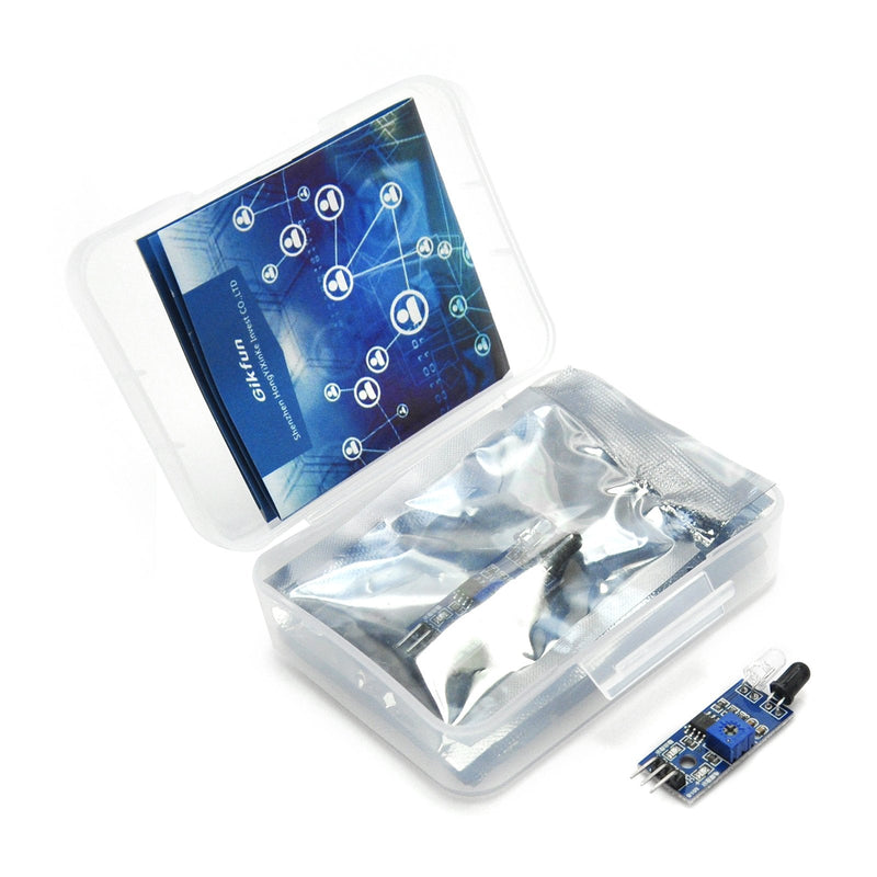Gikfun Obstacle Avoidance IR Infrared Sensor Module Reflective Photoelectric Light Intensity DIY Kit for Arduino UNO (Pack of 5pcs) EK1254x5
