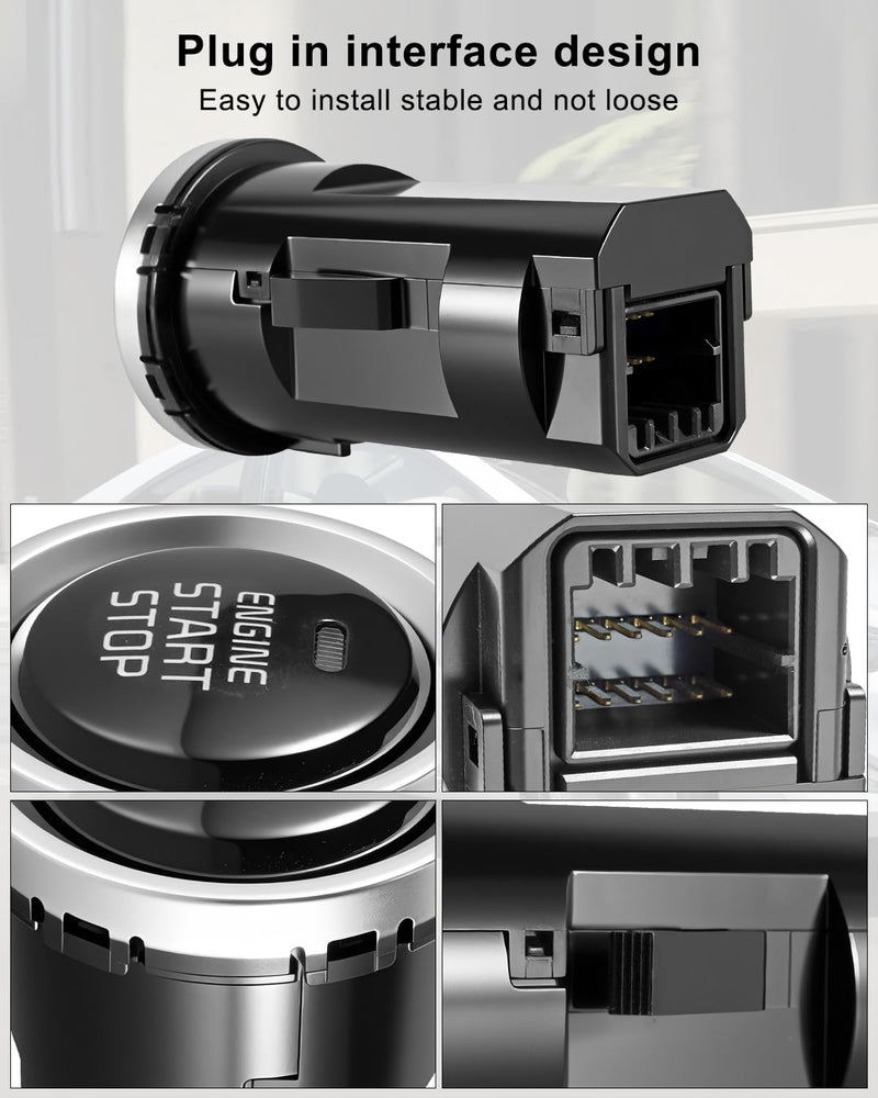 Engine Push Start Button Fit for Modern Elantra 2011 2012 2013 Replace 954303X000, Engine Push Button Starter Switch